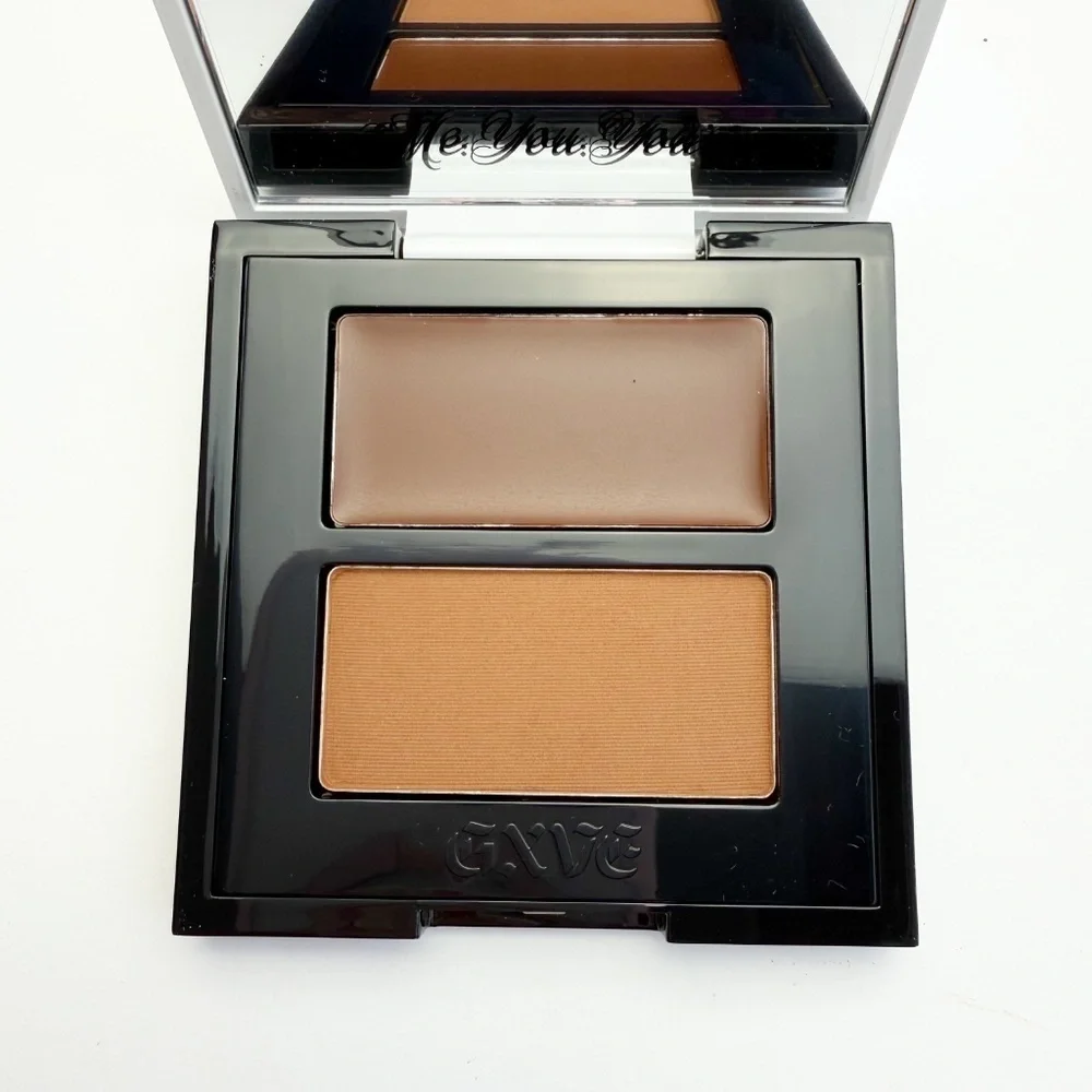 GXVE Pick It Up Cream Contour & Talc-Free Powder Bronzer Duo Super Hot Tan